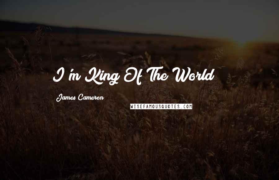 James Cameron Quotes: I'm King Of The World!!!