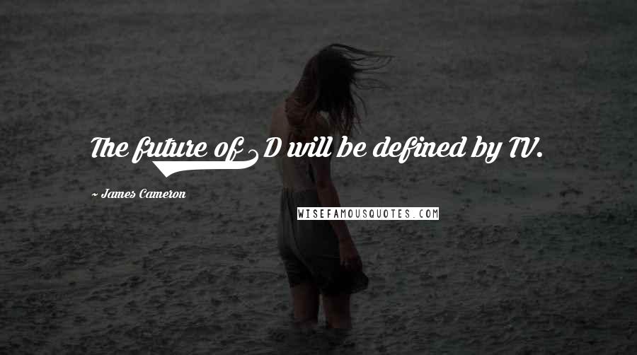 James Cameron Quotes: The future of 3D will be defined by TV.