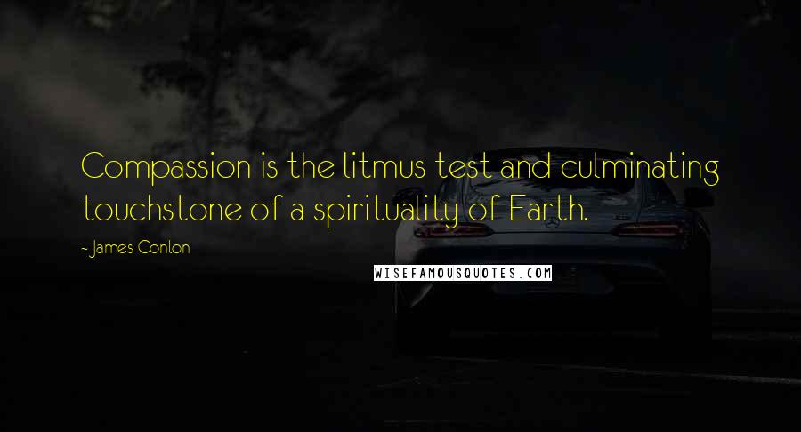 James Conlon Quotes: Compassion is the litmus test and culminating touchstone of a spirituality of Earth.