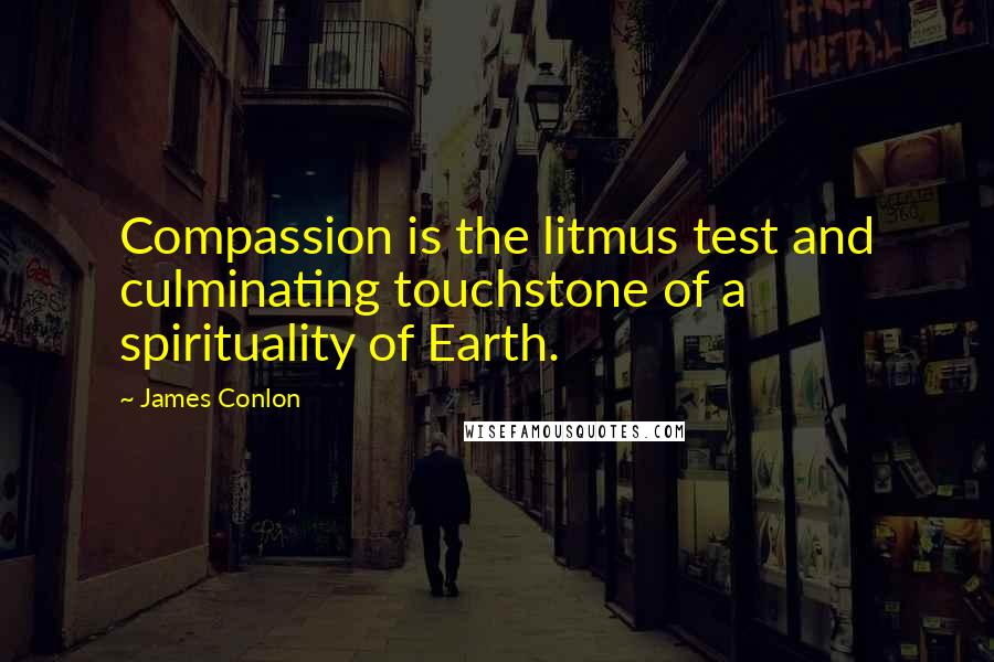 James Conlon Quotes: Compassion is the litmus test and culminating touchstone of a spirituality of Earth.
