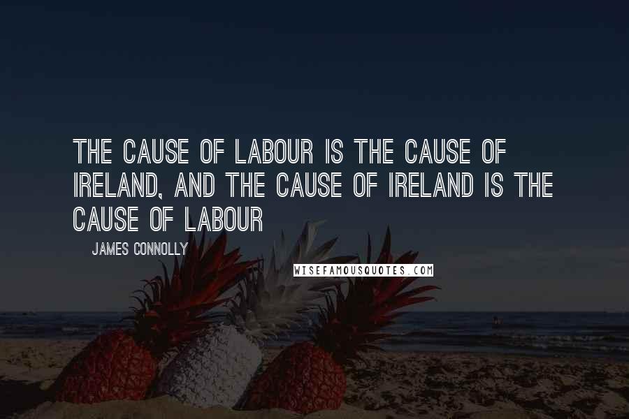 James Connolly Quotes: The cause of Labour is the cause of Ireland, and the cause of Ireland is the cause of Labour