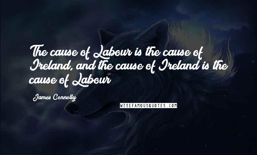 James Connolly Quotes: The cause of Labour is the cause of Ireland, and the cause of Ireland is the cause of Labour