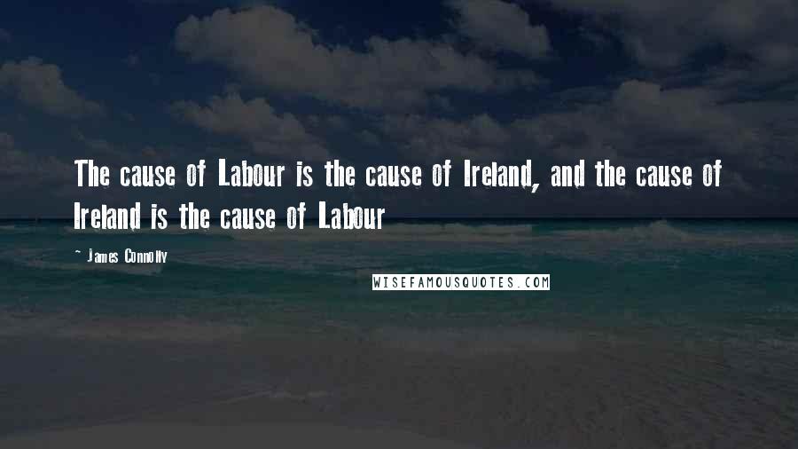 James Connolly Quotes: The cause of Labour is the cause of Ireland, and the cause of Ireland is the cause of Labour
