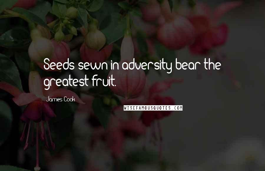 James Cook Quotes: Seeds sewn in adversity bear the greatest fruit.