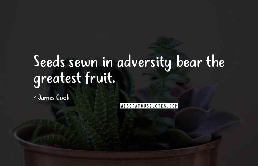 James Cook Quotes: Seeds sewn in adversity bear the greatest fruit.