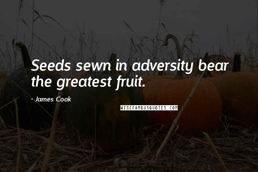 James Cook Quotes: Seeds sewn in adversity bear the greatest fruit.