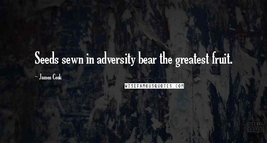 James Cook Quotes: Seeds sewn in adversity bear the greatest fruit.