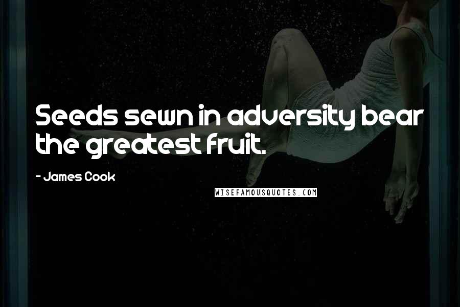 James Cook Quotes: Seeds sewn in adversity bear the greatest fruit.