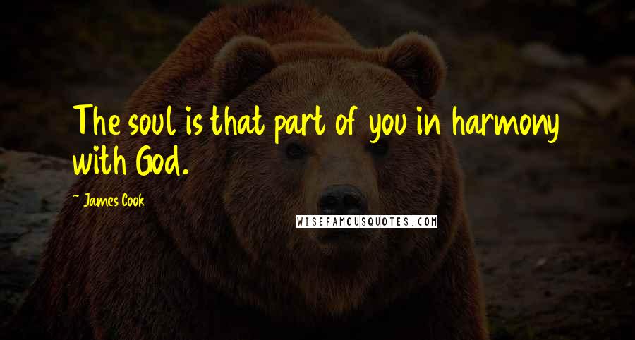 James Cook Quotes: The soul is that part of you in harmony with God.