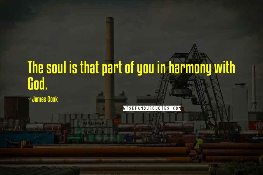 James Cook Quotes: The soul is that part of you in harmony with God.