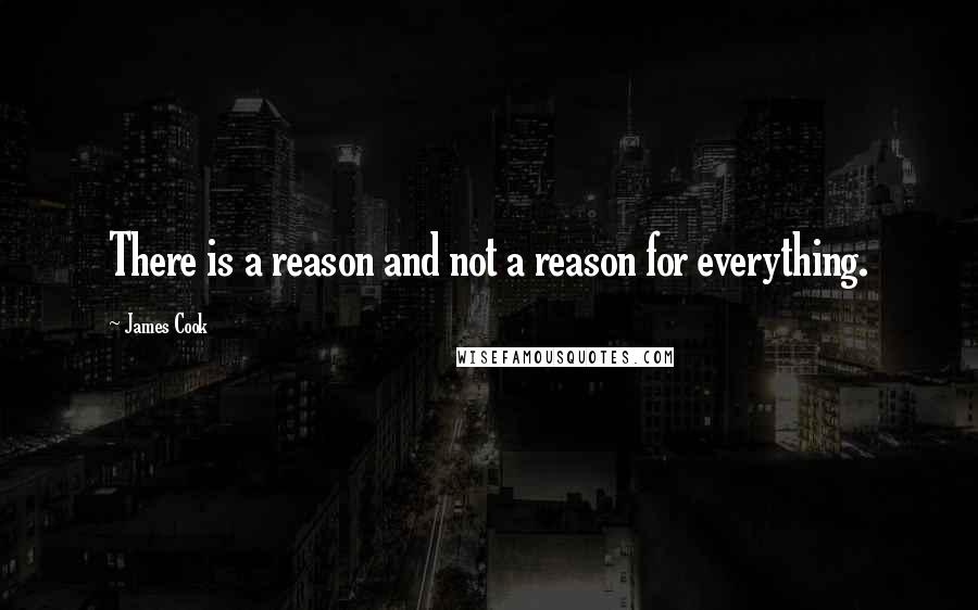 James Cook Quotes: There is a reason and not a reason for everything.