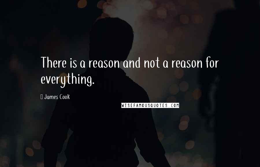 James Cook Quotes: There is a reason and not a reason for everything.