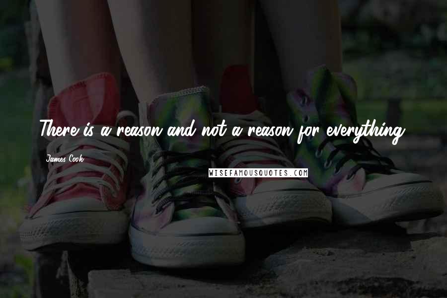 James Cook Quotes: There is a reason and not a reason for everything.