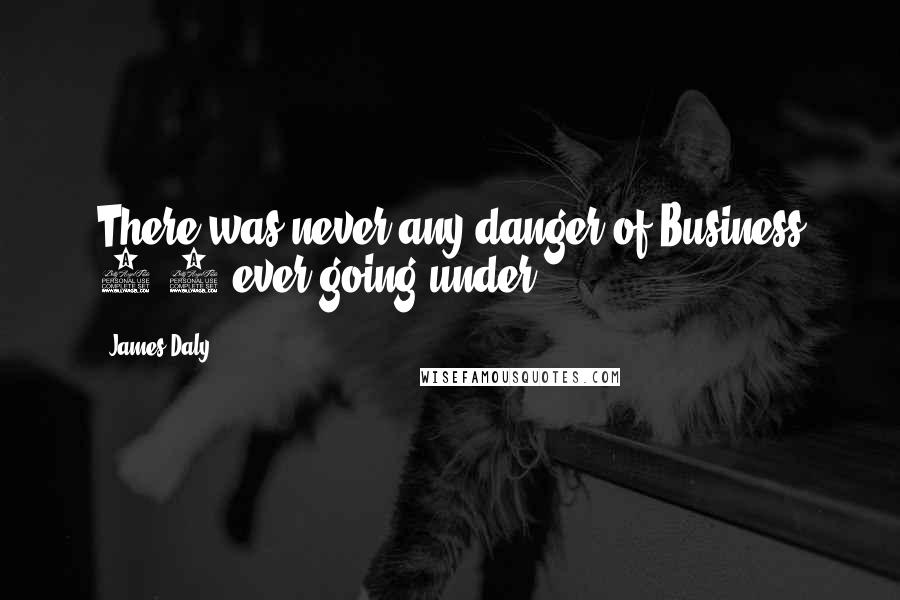 James Daly Quotes: There was never any danger of Business 2.0 ever going under.