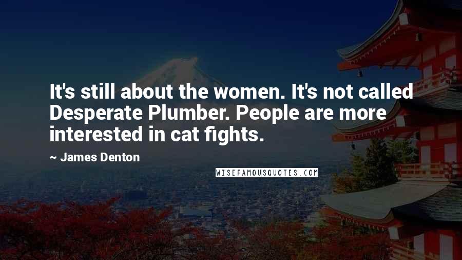 James Denton Quotes: It's still about the women. It's not called Desperate Plumber. People are more interested in cat fights.