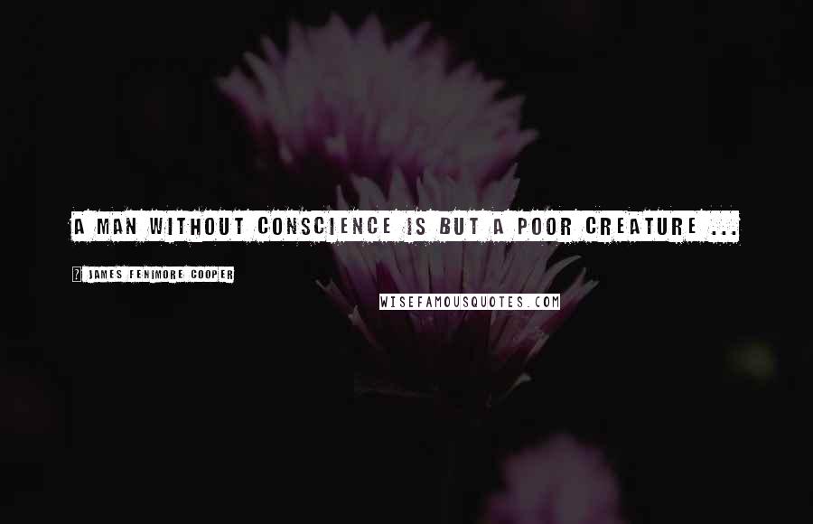 James Fenimore Cooper Quotes: A man without conscience is but a poor creature ...