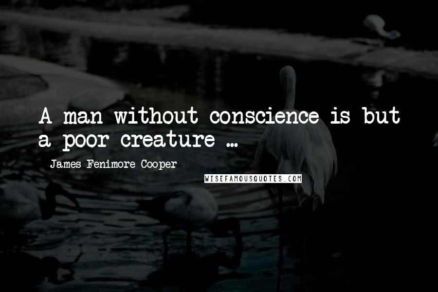 James Fenimore Cooper Quotes: A man without conscience is but a poor creature ...