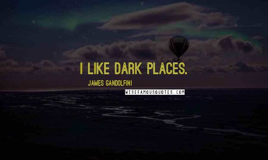 James Gandolfini Quotes: I like dark places.