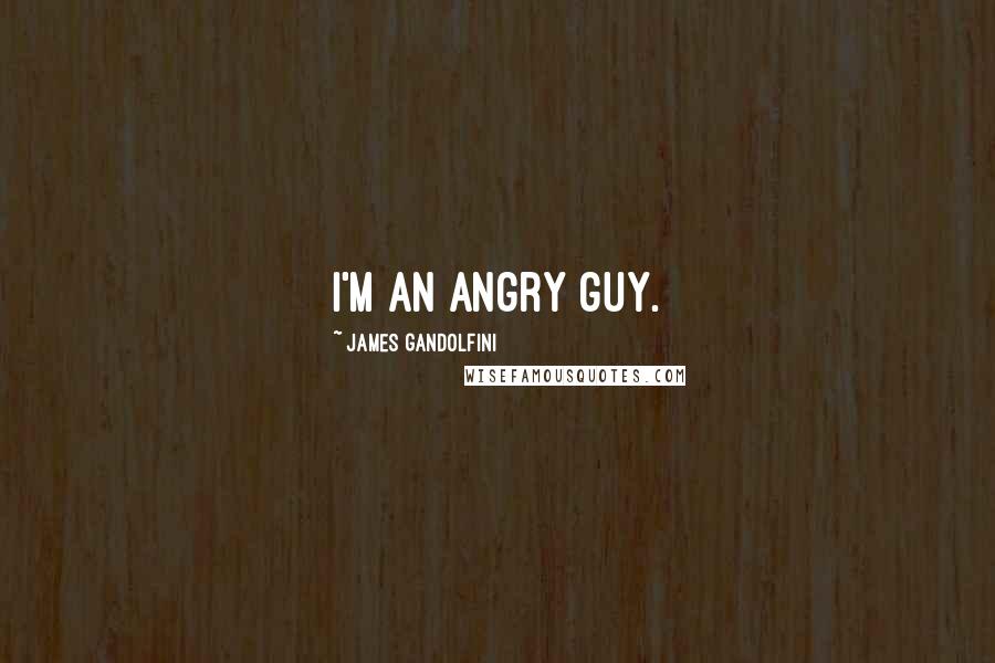 James Gandolfini Quotes: I'm an angry guy.