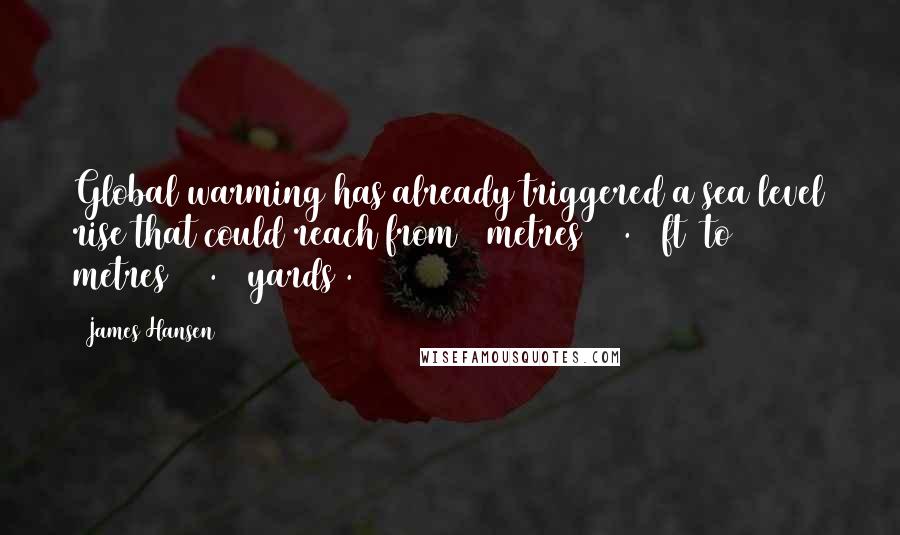James Hansen Quotes: Global warming has already triggered a sea level rise that could reach from 6 metres (19.69 ft) to 25 metres (27.34 yards).