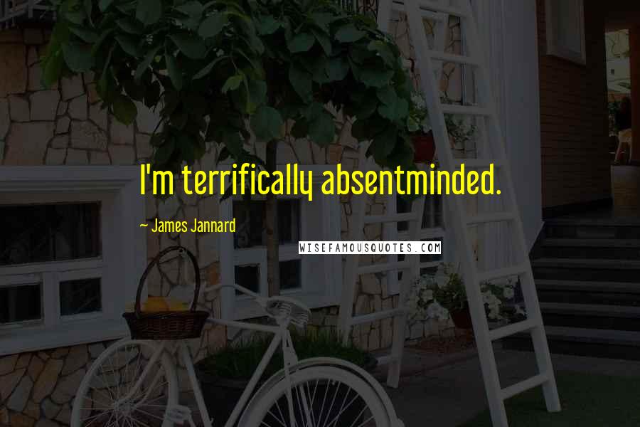 James Jannard Quotes: I'm terrifically absentminded.