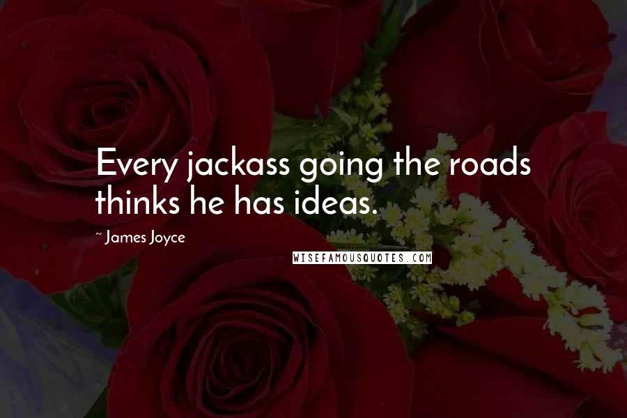 James Joyce Quotes: Every jackass going the roads thinks he has ideas.