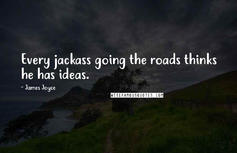 James Joyce Quotes: Every jackass going the roads thinks he has ideas.