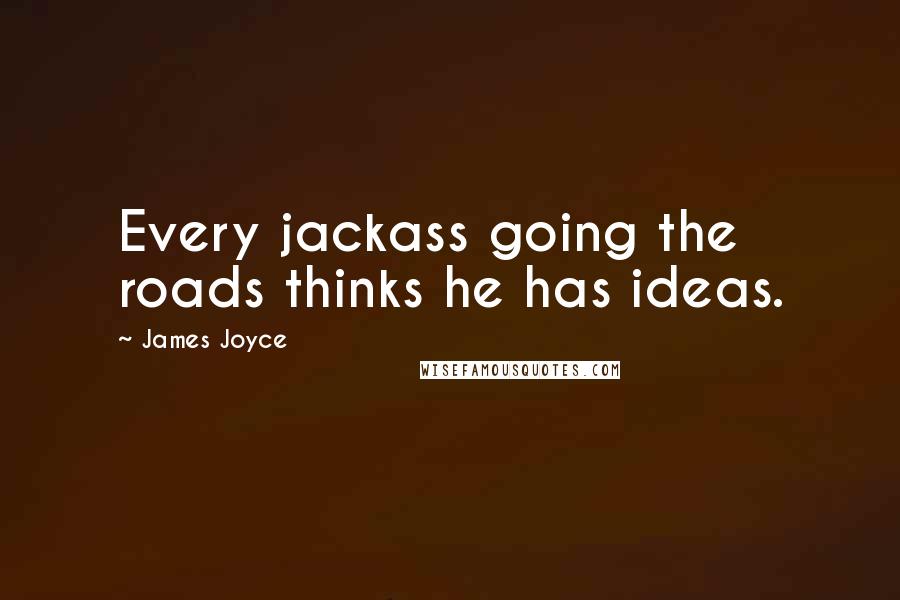 James Joyce Quotes: Every jackass going the roads thinks he has ideas.
