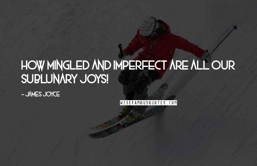 James Joyce Quotes: How mingled and imperfect are all our sublunary joys!