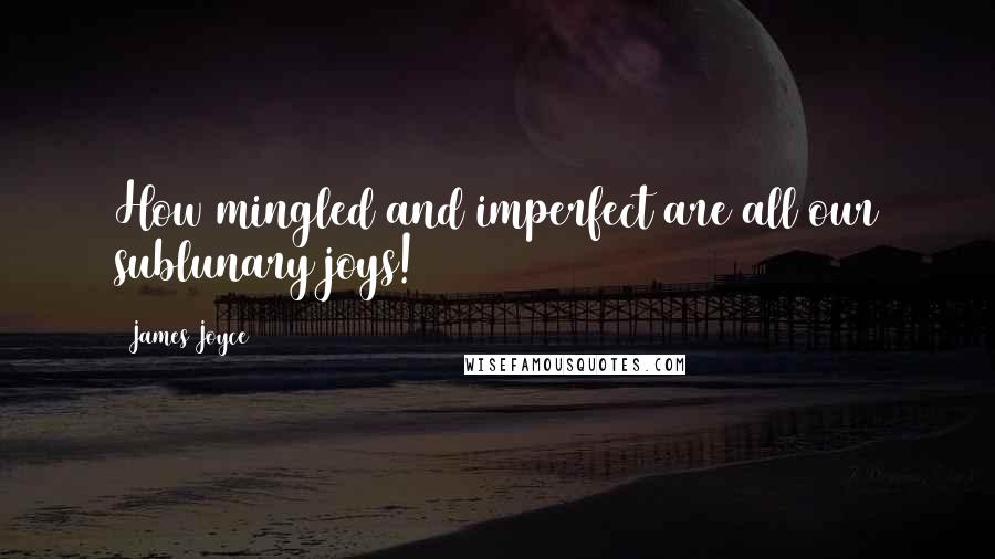 James Joyce Quotes: How mingled and imperfect are all our sublunary joys!