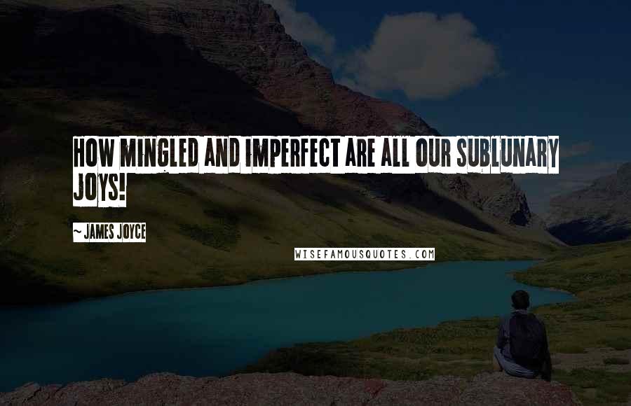 James Joyce Quotes: How mingled and imperfect are all our sublunary joys!