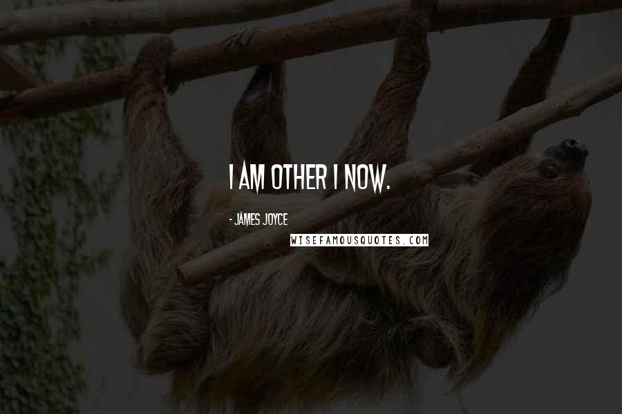 James Joyce Quotes: I am other I now.
