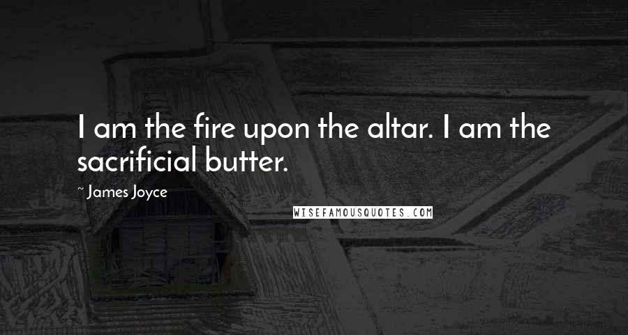 James Joyce Quotes: I am the fire upon the altar. I am the sacrificial butter.