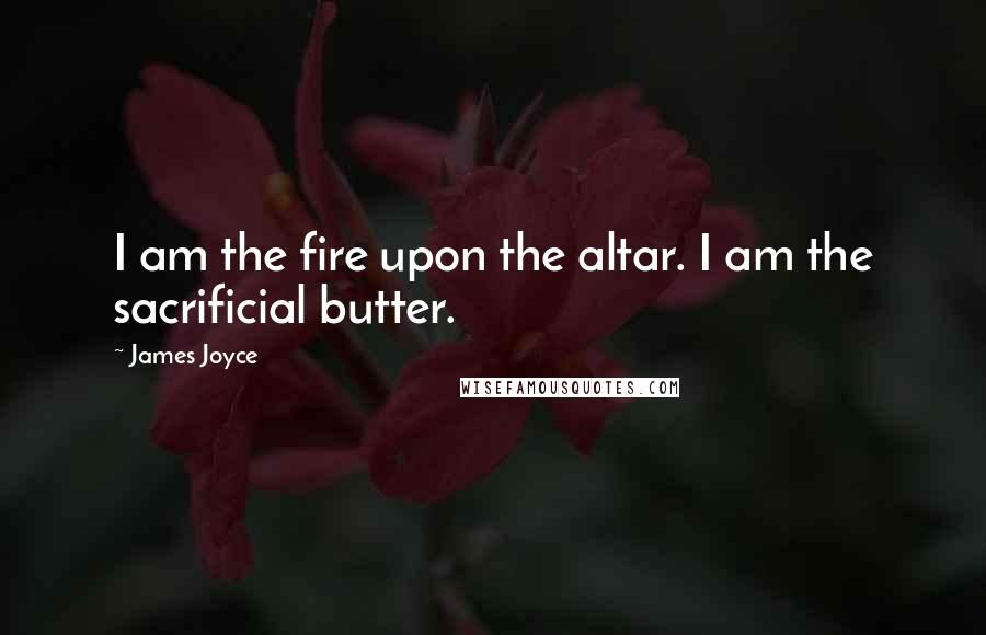 James Joyce Quotes: I am the fire upon the altar. I am the sacrificial butter.