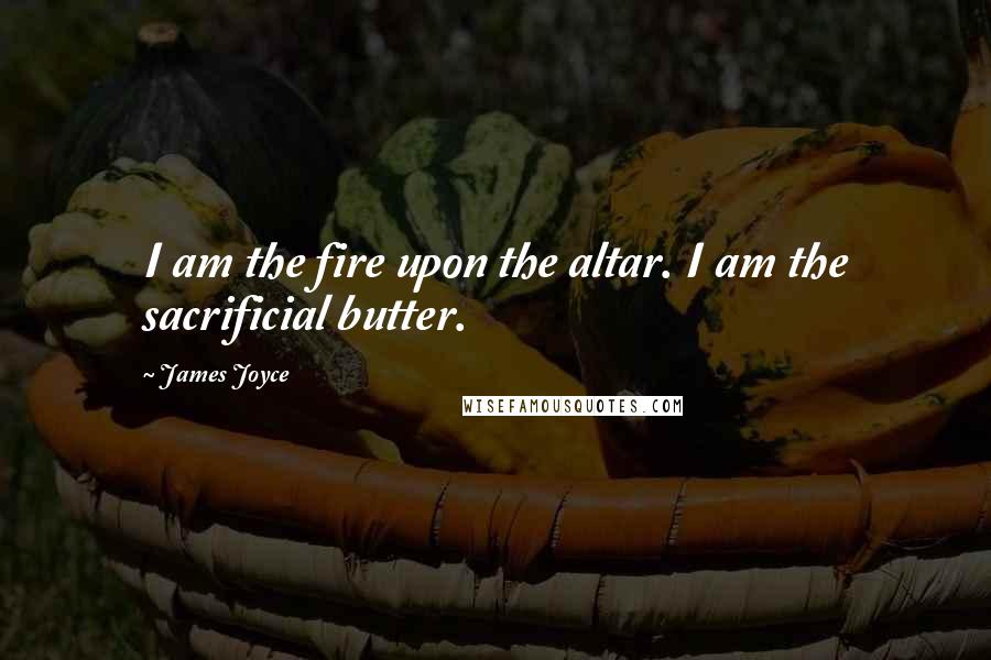 James Joyce Quotes: I am the fire upon the altar. I am the sacrificial butter.