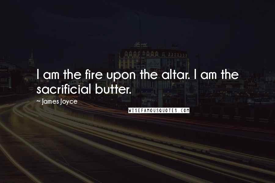 James Joyce Quotes: I am the fire upon the altar. I am the sacrificial butter.