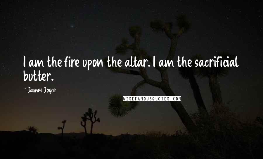 James Joyce Quotes: I am the fire upon the altar. I am the sacrificial butter.