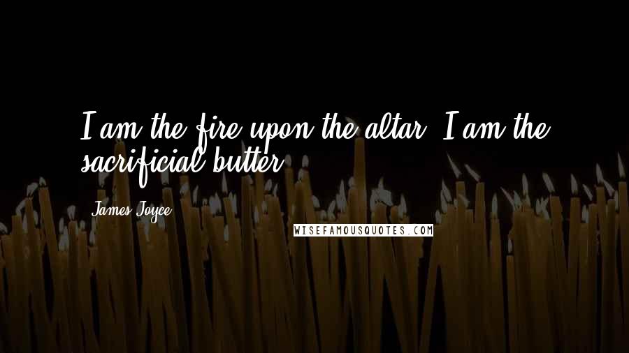 James Joyce Quotes: I am the fire upon the altar. I am the sacrificial butter.