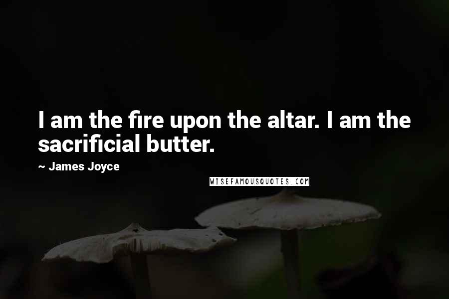 James Joyce Quotes: I am the fire upon the altar. I am the sacrificial butter.