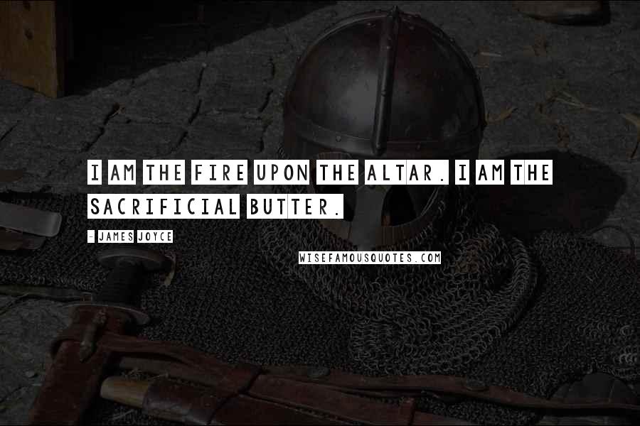 James Joyce Quotes: I am the fire upon the altar. I am the sacrificial butter.