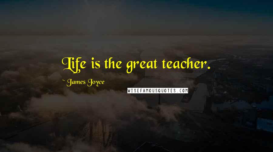 James Joyce Quotes: Life is the great teacher.