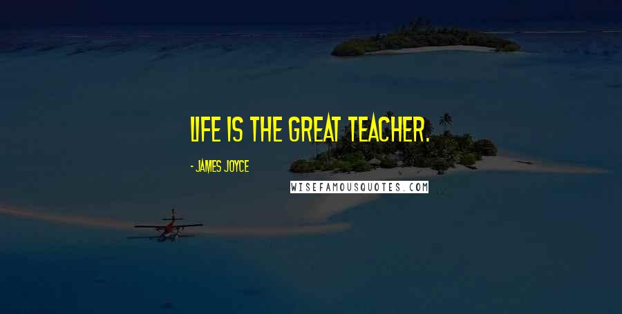 James Joyce Quotes: Life is the great teacher.
