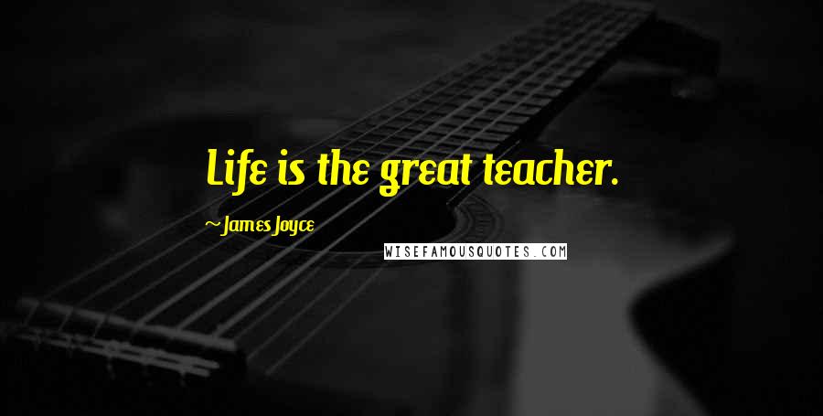 James Joyce Quotes: Life is the great teacher.