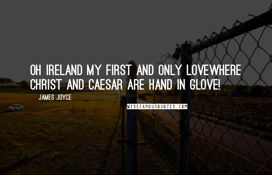 James Joyce Quotes: Oh Ireland my first and only loveWhere Christ and Caesar are hand in glove!
