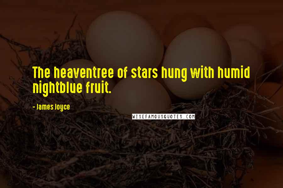 James Joyce Quotes: The heaventree of stars hung with humid nightblue fruit.