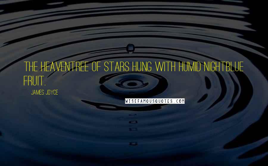 James Joyce Quotes: The heaventree of stars hung with humid nightblue fruit.