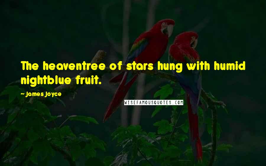 James Joyce Quotes: The heaventree of stars hung with humid nightblue fruit.