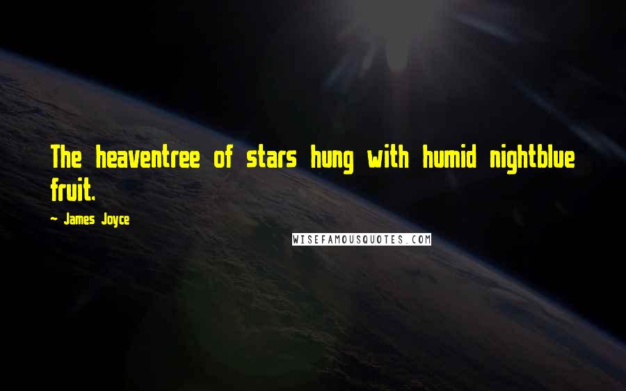 James Joyce Quotes: The heaventree of stars hung with humid nightblue fruit.