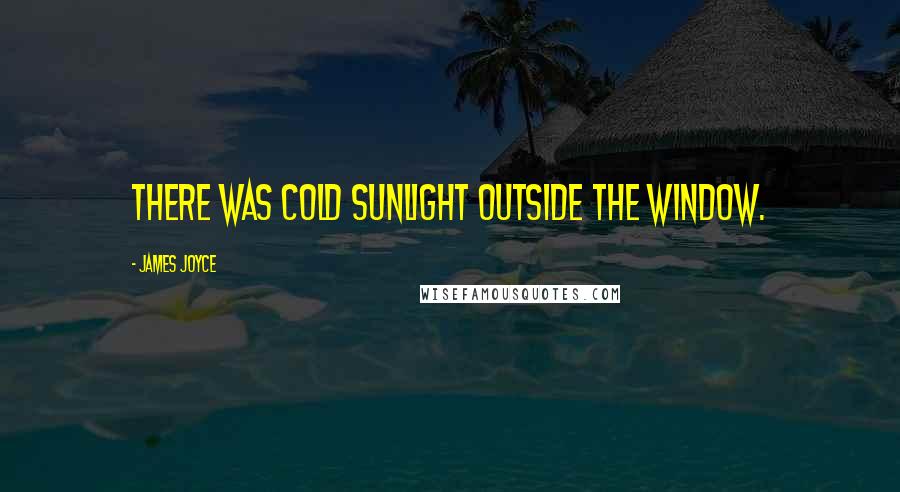 James Joyce Quotes: There was cold sunlight outside the window.