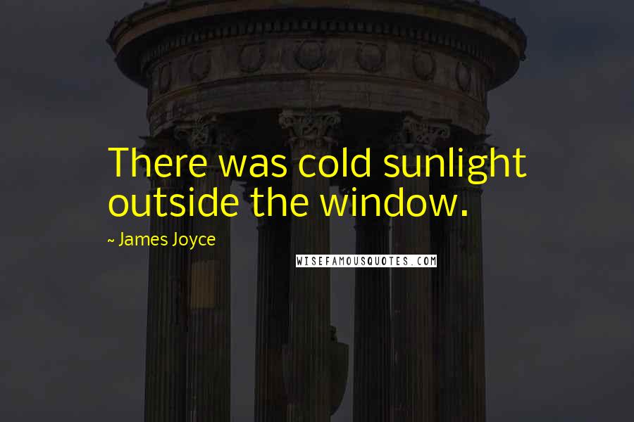 James Joyce Quotes: There was cold sunlight outside the window.